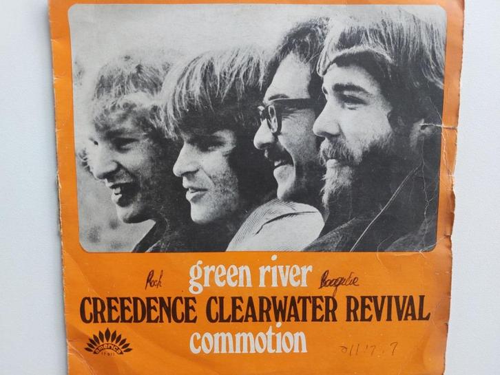 C.C.R.- Green River / Commotio (1969), Cd's en Dvd's, Vinyl Singles, Rock en Metal, Ophalen of Verzenden