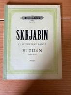 Scriabine — Klavierwerke Band I: Etüden (opus 8, 42, 65), Musique & Instruments, Partitions, Enlèvement ou Envoi, Artiste ou Compositeur