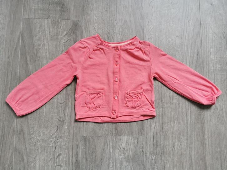 Roze vestje JBC - maat 80, Kinderen en Baby's, Babykleding | Maat 80, Zo goed als nieuw, Meisje, Truitje of Vestje, Ophalen of Verzenden