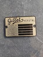Blanco Gillet Herstal frameplaat, Motoren, Onderdelen | Oldtimers, Ophalen of Verzenden, Nieuw