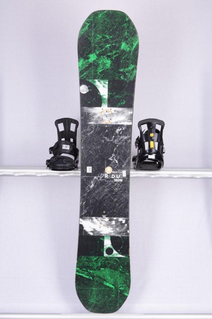 160 snowboard BURTON RADIUS WIDE, black/green, Sport en Fitness, Snowboarden, Gebruikt, Bindingen, Verzenden