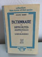Dictionnaire des difficultés grammaticales..., Ophalen of Verzenden, Gelezen, Hogeschool