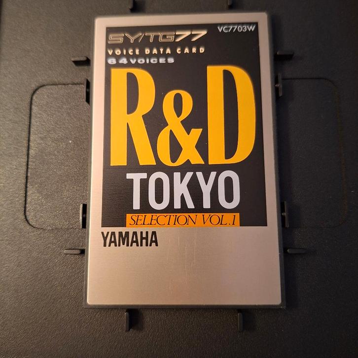 Carte vocales Yamaha SY77 TG77 R&D Tokyo Selection vol.1, Musique & Instruments, Claviers, Comme neuf, Yamaha, Enlèvement ou Envoi