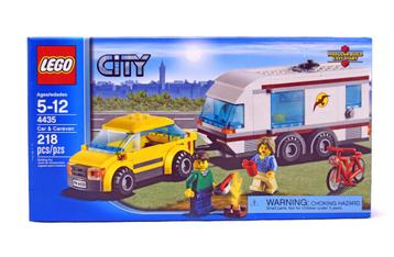 LEGO City 4435 Car and Caravan MET DOOS TOP beschikbaar voor biedingen