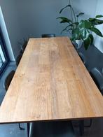 Tafelset Juntoo 8 stoelen en tafel (NIEUW), Massief hout, 200 cm of meer, Rechthoekig, Zo goed als nieuw