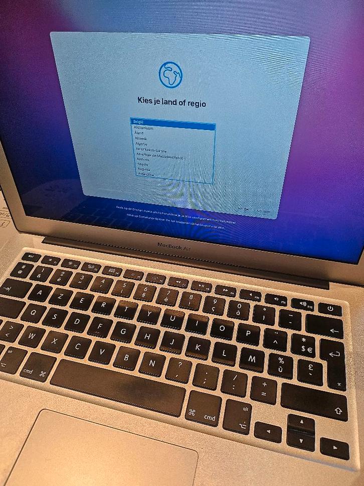 MacBook Air 13 inch (A1466) – 8GB RAM – 128GB SSD, Computers en Software, Apple Macbooks, Gebruikt, MacBook, 13 inch, 128 GB of minder
