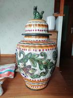 Vase-potiche avec couvercle de H Becquet, Antiek en Kunst, Ophalen of Verzenden