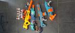 Nerf wapens + target shooter, Ophalen, Gebruikt