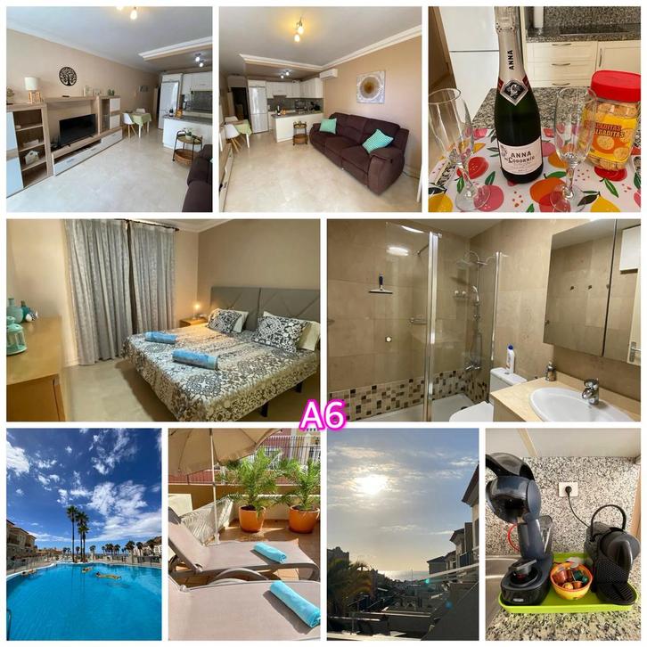 Te huur Tenerife : A6 A7 Terrazas del faro Palm-Mar Tenerife, Vakantie, Vakantiehuizen | Spanje, Appartement, Tv