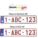 ALU- of PLEXI-kentekenplaat, Ophalen of Verzenden