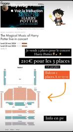 Concert Harry Potter Flagey 20 mai 16h 50 euros pour les 3 p, Mai, Trois personnes ou plus