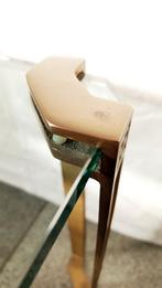 T24 COFFEE TABLE | PETER GHYCZY | 70s Regency Glas & Messing, Ophalen