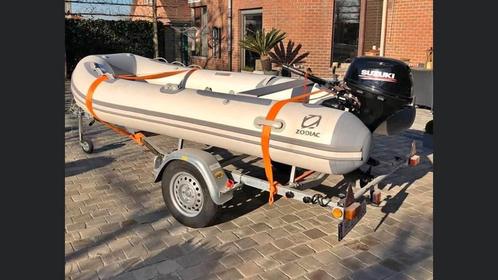 Zodiac cadet 350 alu floor motor is een suzuki df15a, Watersport en Boten, Rubberboten, Zo goed als nieuw, Zodiac, Aluminium, Minder dan 70 pk