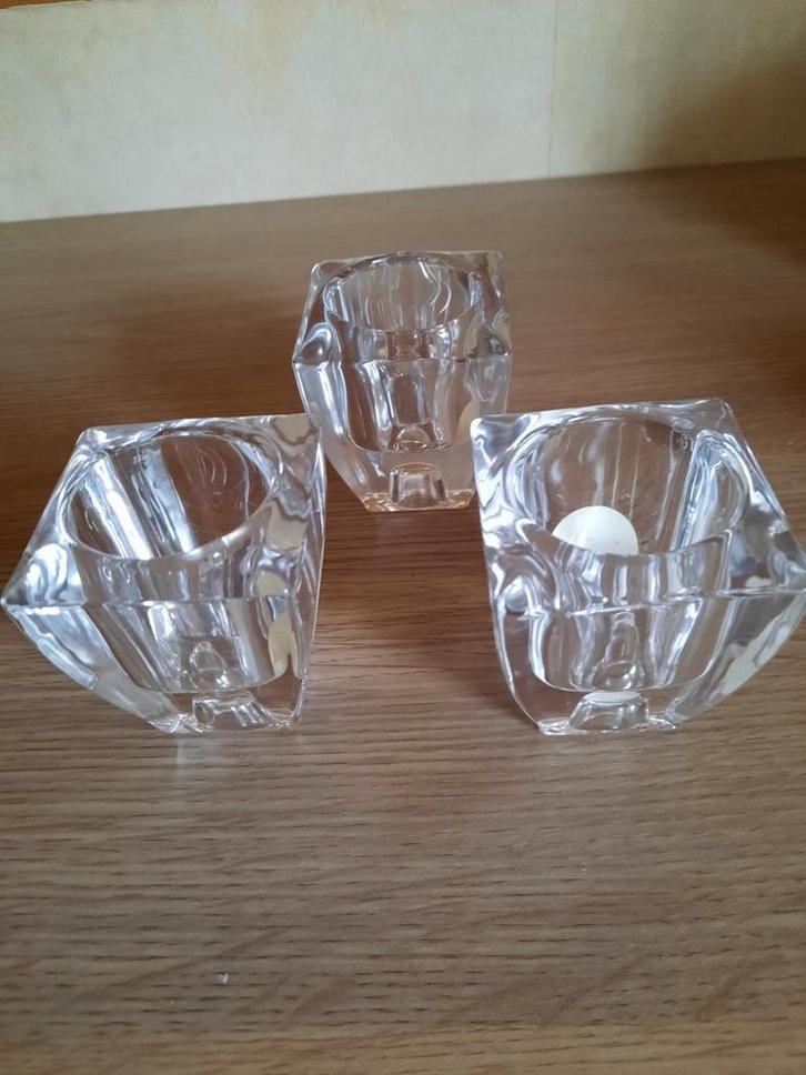 3 kandelaars, Huis en Inrichting, Woonaccessoires | Kandelaars en Kaarsen, Nieuw, Kaars, Ophalen of Verzenden