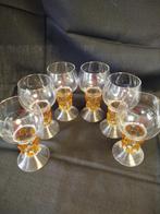 lot de 6 jolis anciens verres cristal murano ?, Enlèvement ou Envoi