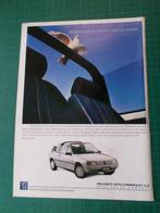 Peugeot 205 - publicité papier - 1989, Autres types, Utilisé, Enlèvement ou Envoi