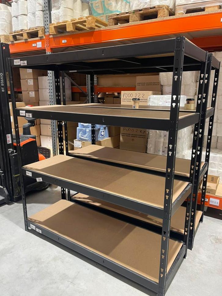 Metalen Opslagrekken – 10 beschikbaar, Zakelijke goederen, Kantoor en Winkelinrichting | Magazijn, Stelling en Opslag, Ophalen