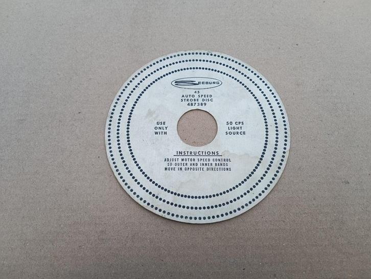 Auto-speed/ Strobe Disk Seeburg (Div) jukebox, Verzamelen, Automaten | Jukeboxen, Seeburg, Verzenden