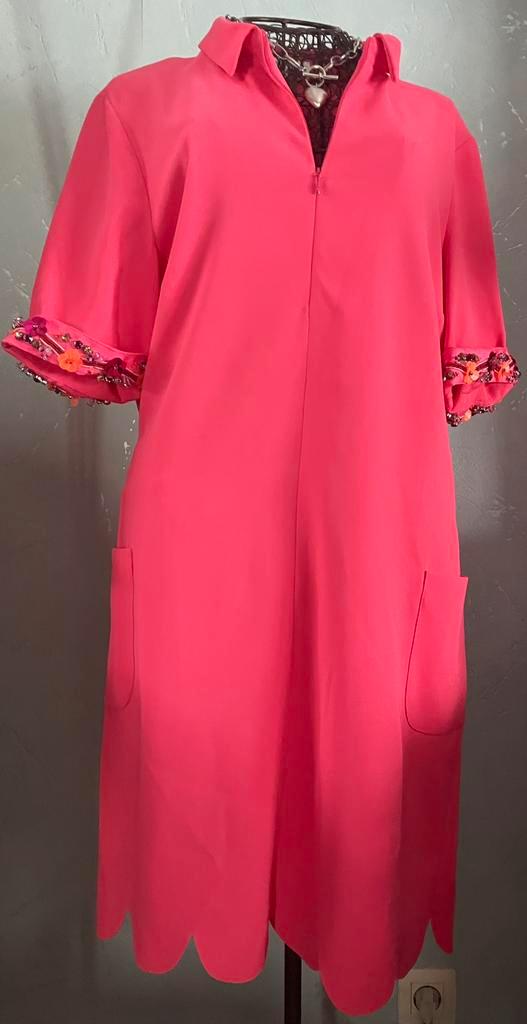 Due amanti (5) 44 prachtige gelegenheids jurk, Kleding | Dames, Gelegenheidskleding, Nieuw, Cocktailjurk, Roze, Ophalen of Verzenden