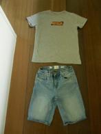 Jeansshort/T-shirt America Today/Name it 13/14 jaar jongen, Kinderen en Baby's, Kinderkleding | Maat 158, America Today, Gebruikt