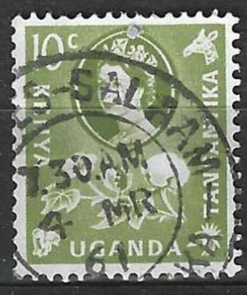 Kenya/Uganda/Tanganyka 1960 - Yvert 106 - Eisabeth II (ST), Timbres & Monnaies, Timbres | Afrique, Affranchi, Autres pays, Envoi