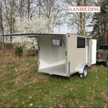 nwe. Mini-caravan, Teardrop, Squaredrop of lichte caravan !, Entreprise, Auvent