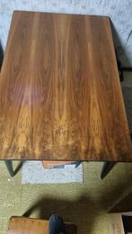 Vintage tafel uit de jaren 60 met 2 verlengstukken + 6 stoel, Ophalen