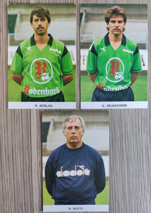 3 Spelerskaarten Cercle Brugge - 1987-1988, Verzamelen, Sportartikelen en Voetbal, Gebruikt, Poster, Plaatje of Sticker, Verzenden