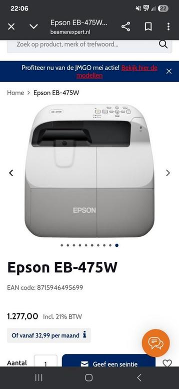 Epson projector, Enlèvement, Électrique, Utilisé