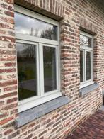 6 houten ramen, Gebruikt, Raamkozijn, Inclusief glas, 75 tot 150 cm