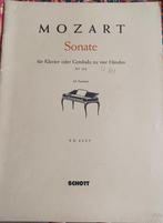 Wolfgang Amadeus Mozart. Sonate für klavier oder cembalo zu, Musique & Instruments, Partitions, Comme neuf, Autres genres, Enlèvement ou Envoi