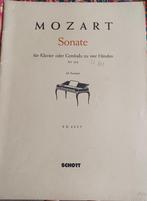 Wolfgang Amadeus Mozart. Sonate für klavier oder cembalo zu, Comme neuf, Autres genres, Enlèvement ou Envoi, Autres genres