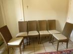 6 stoelen met kussen Lloyd Loom, Huis en Inrichting, Stoelen, Ophalen, Gebruikt, Bruin, Vijf, Zes of meer stoelen