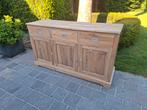 Dressoir uit massieve teak. Geluchtgomd., Huis en Inrichting, Kasten | Dressoirs, Ophalen of Verzenden, Zo goed als nieuw