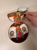 Set van Satsuma porseleinen kopjes en ondertassen, Ophalen