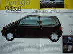 Renault Twingo Velvet 1997 Brochure Catalogue Prospekt, Boeken, Auto's | Folders en Tijdschriften, Verzenden, Gelezen, Renault