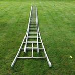 Aluminium 2 delige ladder met 2x 20 laddersporten, Échelle, Enlèvement, Utilisé, Pliable ou rétractable/escamotable