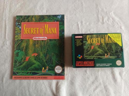 Secret of mana nintendo super NES PAL FR avec guide TBE, Games en Spelcomputers, Games | Nintendo Super NES, Ophalen of Verzenden