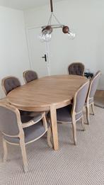 Prachtig landelijke eetkamerset, Huis en Inrichting, Ophalen, Gebruikt, Landelijk, 4 tot 6 stoelen