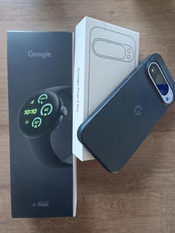 Google Pixel 9 pro 256go+ Watch 3+ factures, Enlèvement, Comme neuf, Sans simlock