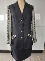 Tailleur jupe - veste noir, taille 38-40, Comme neuf, Noir, Taille 38/40 (M), Collection Chalice