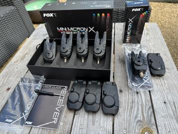 Fox Mini Micron X set (4 stuks + receiver) beschikbaar voor biedingen