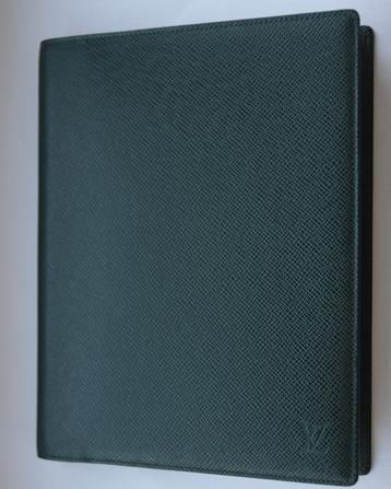 Vuitton desk agenda omslag in donkergroen leder, Ophalen of Verzenden, Gebruikt