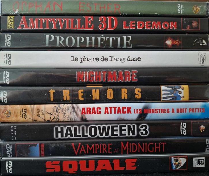 Horrorfilms op dvd - 1,00€, Cd's en Dvd's, Dvd's | Horror, Zo goed als nieuw, Vampiers of Zombies, Vanaf 16 jaar, Ophalen of Verzenden