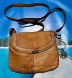 Sac bandoulière camel en cuir, Enlèvement, Comme neuf, Cuir