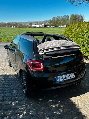 Citroën DS3 Cabrio Sport Chic – Zwarte parel met pit (115kW), Autos, Cuir, Euro 5, Cabriolet, 2 portes