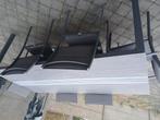 Table, 6 chaises et parasol, Tuin en Terras, Tuinmeubel-accessoires, Ophalen, Gebruikt