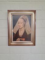 Vintage kader met portret van een dame - R. Van Der Weyden, Ophalen of Verzenden