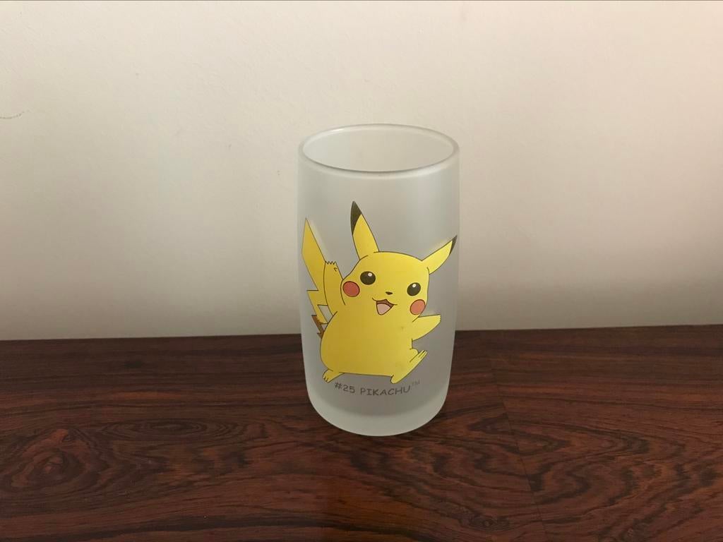 Pokémon Pikachu 25 glas  12 cm h, Ophalen of Verzenden