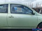 NISSAN MICRA 3 K12 Groen D30G Rechts deur portier 2002-2010, Auto-onderdelen, Gebruikt, Nissan, Deur